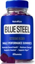 Blaue Stahlgummis für Männer, tägliche Ernährung zu erhöhen Vertrauen und allgemeine Gesundheit, Alle natürlichen Ergänzung zu unterstützen Spitzenleistung, offizielle Male Gummy, BlueSteel Bewertungen (60 Gummis)