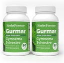 Herbsforever Gurmar Kapseln – Gymnema Sylvestre – Kräuterergänzung – 90 Kapseln (Pack von 2)