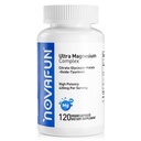 Magnesium B6 Supplement, 420mg Magnesium Complex, Citrat, Glycinat, Malat, Taurat, Oxid, Herz, Knochenunterstützung, Vegan, 120 Kapseln