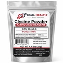 Glycine Powder (2000g / 2kg / 4,4 lbs) Reine freie Form Glycine Bulk Supplements, Sleep Amino Acid, Non-GMO, Glutenfrei