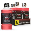 Pedialyte Sport Elektrolyt-Getränk, schnelle Hydration mit 5 Schlüsselelektrolyten für Muskelunterstützung vor, während, & nach Übung, Obst-Punch, 1 Liter, Packung von 4