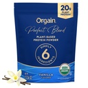 Orgain Organic Vegan Perfect Blend Protein Powder, 20g Clean Plant Protein, 6 Zutaten, <1g Zucker, Glutenfrei, Non-GMO; keine künstlichen Geschmacksrichtungen, Stevia Extrakt, Dairy oder Soy Zutaten- Vanille