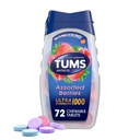 TUMS Ultra Strength Chewable Antacid Tabletten für Sodbrennentlastung und Säureindigestion Relief, sortierte Beeren - 72 Zähler