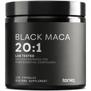 Toniiq Black Maca Root - Ultra High Potency 20:1 Extract - Single Origin, Wildcrafted & Highly Concentrated - Third-Party Lab Tested - 120 Capsules