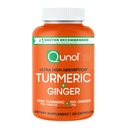 Qunol Turmeric and Ginger Capsules, 1000mg Turmeric Supplement, Ultra High Absorption, um Gelenkgesundheit zu unterstützen, #1 Doctor Empfohlene Form von Turmeric Curcumin, 120 Count (Pack von 1)