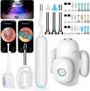 BEBIRD Home 30S Ear Care System - Ear Canal Cleaner with Flexible Scope FHD Kamera, UVC LED Licht, Visual Ear-Drops Dropper, Wax Removal Tweezers Tool zum Reinigen von Ohren, 3 Set Reinigungssets für Erwachsene/Kinder