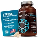 OmniBiotics Cortisol Supplement für Damen und Herren - High Cortisol Manager mit Ashwagandha, L-Theanin, Magnolia Extract, Phosphatidylserine zur Unterstützung von Relaxation, Calm, Detox - 60 Vegan Capsules