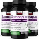 FORCE FACTOR Somnapure Softgels 3-Pack Schlafhilfe zum Einschlafen schneller, Bleiben Sie länger, Wake Up Refreshed, Schlafhilfe für Erwachsene mit Melatonin, Ashwagandha, Valerian Root, 180 Softgels