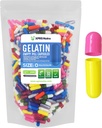 XPRS Nutra Größe 0 Leere Kapseln - 1000 Graf Leere Gelatine Kapseln - Pillen DIY Kapsel Füllung - Pure Bovine Pill Gel Kapseln für Do-It-Yourself Ergänzungen (Multi Color)