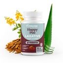 Natural Laxatives for Constipation Relief – Gentle Colon Cleanse mit Probiotics & Fiber – Unterstützt Verdauungsgesundheit – Fast Acting for Women & Men – 30 Kapseln – Happy Poo