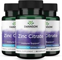 Swanson Zink-Zitrat - Mineralische Beilage Förderung der Gesundheit von Vision & Immunsystem Gesundheit - Natürliche Formel Unterstützung Gesamt Wellness - (60 Kapseln, je 50mg) 3 Pack