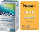 Vitron-C High Potency Iron Supplement, 60ct und Mag-Ox 400 Magnesium Mineral Supplement 60ct
