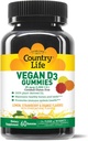 COUNTRY LIFE Vegan D3 Gummies, 60 Count