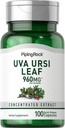 Piping Rock Uva Ursi Kapseln | 960mg | 100 Pillen | Kräuter Blatt Extrakt Ergänzung | Non-GMO, Glutenfrei