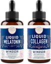WINDSOR BOTANICALs Melatonin und Collagen Liquid Rest und Erholung Haut Bundle
