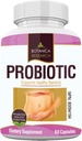 Probiotics All Natural Health Supplement für Frauen und Männer mit Laktischen Säure Bakterien für Gut, Hefe Unterstützung 60 Oral Flora Kapseln für den täglichen Gebrauch. Made in America by Botanica Research