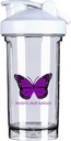 Pancreatic Cancer Awareness 18 Unnce Shaker Bottle Drink Mixer Leak-proof Pre Workout Protein Shakes Meal Replacement Shakes Bottles 500ML/18 Oz White&-1&-1
