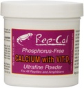 Rep-Cal Phosphor Freies Calcium mit Vitamin D3 - Feines Pulver 3.3 oz - Packung mit 6