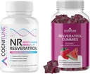 Healthy Aging Supplement Bundle - Nicotinamid Ribsoside Complex und Resveratrol Gummis - 5-in-1 Anti Aging Formula Plus Resveratrol Gummis