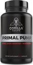 Gorilla Gulps - Primal Pump Nitric Oxid Supplement Nootropic 1500mg Nitrosigine L Arginine & Beet Wurzel für Muskelwachstum, Pumpen, Blutfluss, Energie & Fokus - Max Strength Pre Workout N.O. Booster