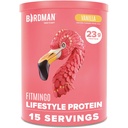 BIRDMAN Fitmingo Vegan Protein Pulver mit Inositol, Collagen Boosters, Hyaluronsäure und Vitamine | Low Carb, Dairy Free, Low Calorie | 23g Plant Based Blueberry Protein Pulver mit Myo-Inositol
