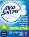 Alka-Seltzer Zitronen Lime 36 Effervescent Tablets (Pack von 2)