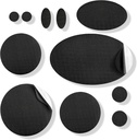 aZengear Riparazione Patch - Impermeabile, Autoadesivo, Tear-Cold-Heat-Resistant Nylon Poliestere Riparare Cappotti Puffer, Ingranaggio, Tents (11 Pezzi, Solid Black)