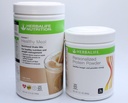 HERBALIFE (Duo) Formel 1 Gesunde Mahlzeit Shake Mix (Cafe Latte) mit personalisiertem Proteinpulver