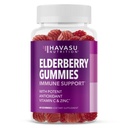 Sambucus Elderberry Gummies für Erwachsene - Immununterstützungsergänzung mit Vitamin C und Zink - Erweiterte Formel für tägliche Verteidigung - 60 Zähler, 1 Monat Versorgung, Berry Flavor - Komfortable Wellness
