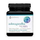 Youtheory Ashwagandha + GABA - Verwendet Organic KSM-66-1.000 mg Ashwagandha & 100 mg GABA - Cortisol, Energie, Stress & Memory Support Supplement - 60 Vegetarische Kapseln (30-Tage-Versorgung)