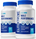 (2 Pack) EliteXtreme Male Supplement, EliteXtreme Man Pillen, Alle natürlichen Nahrungskapseln für Männer, 1200 MG Multivitamine für Gesamtgesundheit, Elite Xtreme Bewertungen (120 Kapseln)