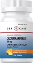 Gericare Carbonate de calcium 500mg Antiacides à croquer,150 Nombre (paquet de 1)