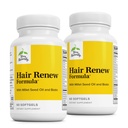 Terry Natural Hair Renew Formula - Haarwachstumsunterstützungsergänzung mit Pferdeschwanz Biotin & Folsäure - Millet Seed Oil for Keratin Production Support - 60 Softgels, 2 Pack