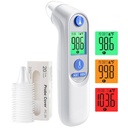 Ohr-Thermometer, Digital-Ohr-Thermometer für Kinder und Erwachsene, Hohe Genauigkeit Baby-Thermometer mit 1s Ergebnis, 3-Color-Coded und 30 Memory Recall, einfach zu bedienen, mit 21 Einweg-Sondenabdeckungen