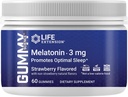 Life Extension Gummy ScienceTM Melatonin (Strawberry), 3 mg, Optimale Schlafunterstützung, Gesunde circadian Rhythm, Cellular Defense, Glutenfrei, Non-GMO, Vegetarisch, 60 Gummies