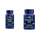 Life Extension Brain & Heart Health Folate und Magnesium Supplement Bundle, 100 Tabletten und 100 Kapseln