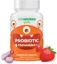 Kids Probiotic 5 Billion CFU Acidophilus Blend mit Prebiotic Fiber Chewable Tablets - Berry Flavor - Vegan - Nut Free - Nahrungsergänzung - Probiotics for Digestive Health - 60 Chewables