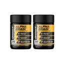 ONNIT Alpha Brain Premium Nootropic Brain Supplement für Männer und Frauen - Koffeinfreie Fokuskapseln für Konzentration, Mental Clarity & Memory Support - Cat's Claw, Bacopa, Oat Straw (30ct 2-Pack)