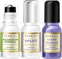 Magnesio Lavender Roll On Pack di 3 - perfetto selfcare regalo per il compleanno Natale o Stocking Stuffers