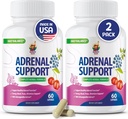 SUNNY SAM Adrenal Cortex Support Supplements für Cortisol Management - unterstützt Cortisol, Energy Levels und Tension Regulation