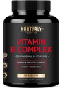 Vitamin B Komplex - Enthält alle essentiellen B Vitamine - B1, B2, B3, B5, B6, B7, B9, B12 und Biotin - Super B Complex Vitamine für Energie, Immunität und Stimmungsunterstützung - 90 Tabletten