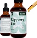 Slippery Elm Bark 4 fl oz Flüssiger Extrakt - Gut Gesundheit, Atem- und Immununterstützung - Ulmus Rubra Tincture - Natürliche Kräutertropfen für Mann & Frau - Familiengröße - Hohe Potenz - 90-Tage Versorgung