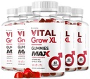 (5 Pack) Vital Grow XL Male Gummies - Herren Performance Gummies 1050MG Vital GrowXL Blend, Vital Growth Gummy Advanced Formula, 300 Gummies für 5 Monate