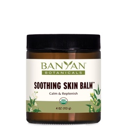 Banyan Botanicals Beruhigende Hautbalsam – Bio-Kräuterhautpflege Salve mit Neem Blatt und Vetiver – Kühl- und beruhigende Balsam für natürliche Hautgesundheit – 4 Unzen – Non GMO Sustainable Sourced Petroleum Free