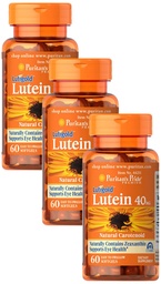 Puritan's Pride Lutein 40 Mg mit Zeaxanthin, Helps Support Eye Health *, Whole Bean, 60 Ct, (Paket von 3)