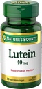 Natur Bounty Lutein Pillen, Augengesundheit Ergänzungen und Vitamine, Unterstützung Vision Gesundheit, 40 mg, 30 Softgels
