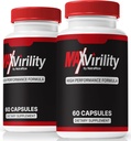 NutraRize (2 Pack) MaxVirility, MaxVirility High Performance Formel Pillen, All-Natur-Ergänzung zur Unterstützung von Muskel-Gesundheit und Gesamt-Wellness, Offizielle Pastillas Bewertungen (120 Kapseln)