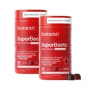 humanN SuperBeets Herz-Gummi - Rüben-Gummi mit Herz-Gesundheit Energie-Unterstützung, Grape Seed Extract & Beetroot Powder, Sugar Free - Granatapfel Berry Flavor, 120 Count