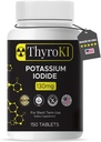 Premium Kalium Iodide Tabletten 130 mg – Schilddrüsenunterstützung & Atmungsaktive Gesundheit – YODO Naciente KI Pillen | Fast-Dissolving Emergency Survival Iodine Supplement | Non-GMO | 150 Tabletten | Made in USA